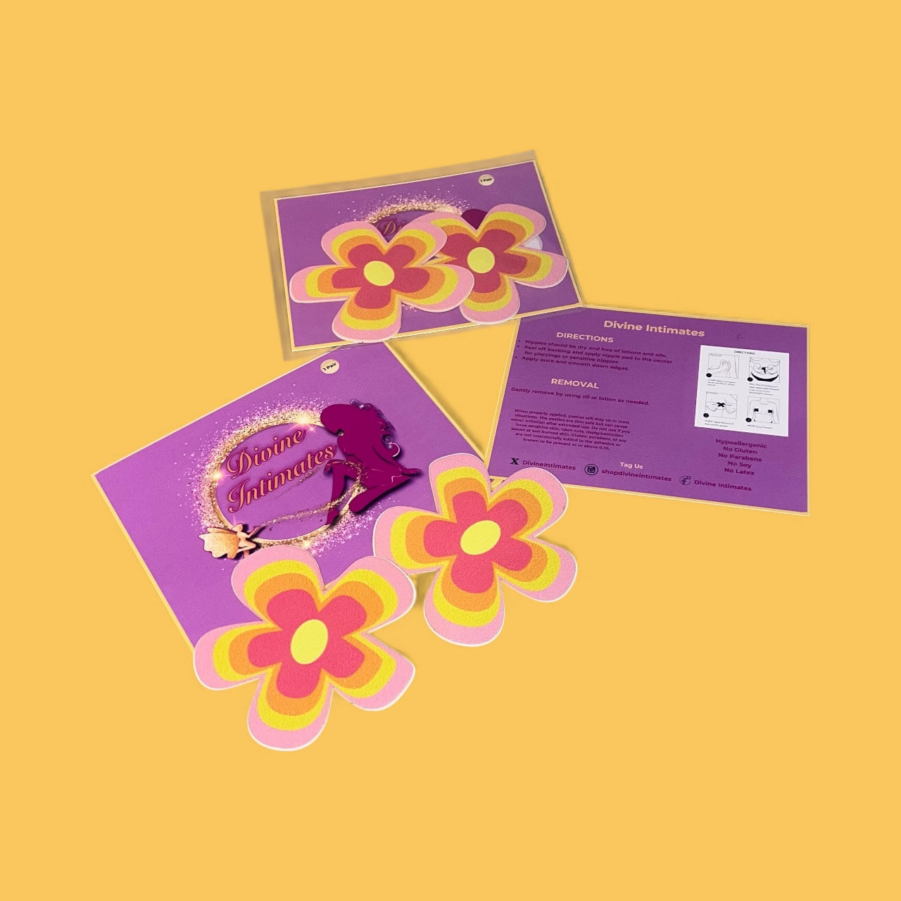 Groovy Flower Nipple Covers