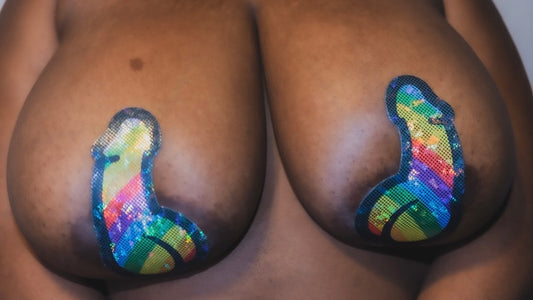 Penis Rainbow Pride Nipple Covers