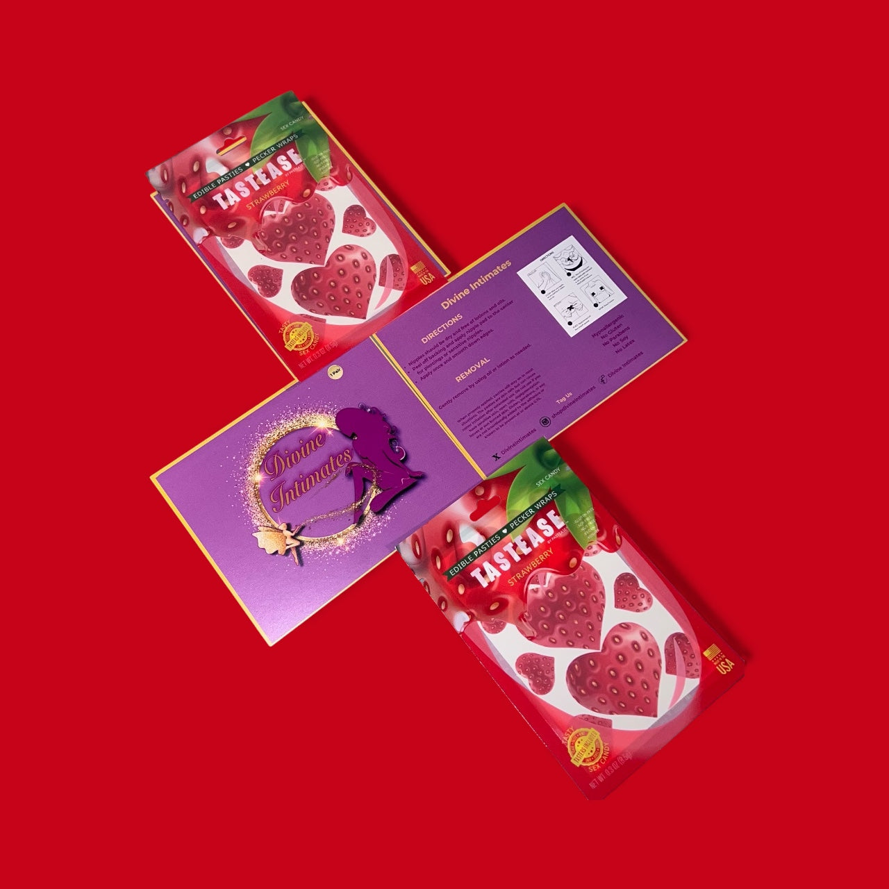 Edible Strawberry Nipple and Penis Covers
